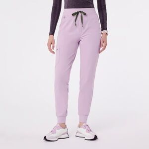 NWOT Figs XXSP Petite High Waisted Zamora Jogger Scrub Pants Lavender Haze